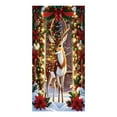 thumbnail image 5 of Christmas Door Curtain Hanging Tapestry Holiday Party Decor Background Cloth for Home Room Door Wall Festival Decoration(F), 5 of 6
