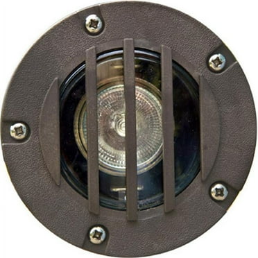 Dabmar Lighting LV346-BZ 35W 12V Polybutylene Terephthalate Adjustable In-Ground Well Light with Grill, Bronze