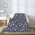 thumbnail image 2 of Sikiie Watercolor Marine Animals Cozy Flannel Fleece Throw Blanket: Lightweight & Thick for All Seasons - Perfect for Women, Men, & Kids"50"x40", 2 of 6
