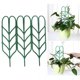 thumbnail image 5 of Soporte para plantas trepadoras de jardín de bricolaje, paquete de 10 estantes de flores de celosía de plástico verde, enrejado apilable de 35,5x10,5 cm para tomates y vides, soporte para plantas, 5 of 7