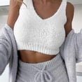 thumbnail image 3 of 3-piece Cozy Fuzzy Fleece Pajamas Set for Women, 3 of 5