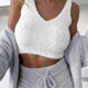 thumbnail image 3 of 3-piece Cozy Fuzzy Fleece Pajamas Set for Women, 3 of 5