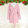 thumbnail image 2 of Long Sleeve Robe for Women Fluffy Loungewear Oversized Warm Women's Robes Bath Womens Bathrobe Pink, 2 of 9