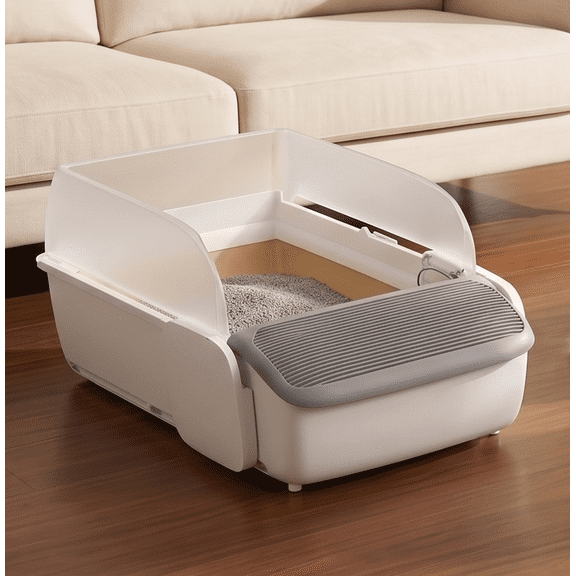 APP Control Automatic Cat Litter Box Self-cleaning Open Top Smart Cat Litter Box Cat Toilet for Cat Products Cat Litter Tray
