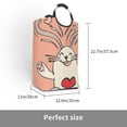 thumbnail image 3 of XMXY Bunny Funny Easter Rectangular Laundry Basket Organizer , Collapsible Folding Tall Clothes Hampers for Laundry with Handles, 3 of 6