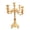 gold-five heads, variant on Handcrafted Antique Metal Taper Candlestick Holders With Florals Pattern Luxurious Candelabra For Table Centerpieces Decors