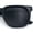 Shiny Black - Black, variant on Hipster Vintage Style Plastic Rectangle Horn Rim Fashion Sunglasses [Slate - Beige]