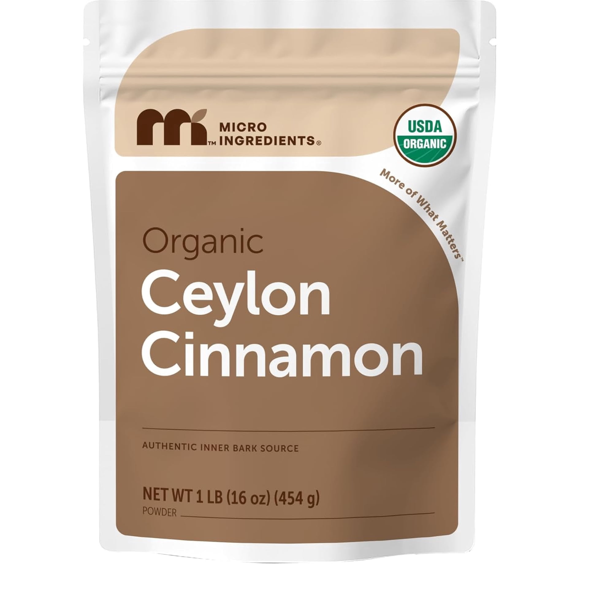 Micro Ingredients Organic Ceylon Cinnamon Powder, 1lb | Premium Sri Lanka Cinnamon for Spice & Seasoning Great for Baking, Cooking & Drinks