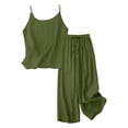 thumbnail image 7 of Womens linen 2 Piece Outfits Summer Work Outfits For Women Linen Pajamas Women Set Work Sets For Women Boho Two Piece Sets For Women Linen Vacation Clothes Trending Womens Clothes, 7 of 7
