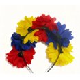 thumbnail image 2 of Colombia Venezuela Ecuador Flag Inspired Flower Crown Headband, 2 of 5