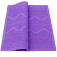 thumbnail image 1 of Fondant Lace Mold, Beasea Silicone Mats with Impression Lace Texture Mats for Clay Lace Mold for Cakes Decorating Lace Cake Molds Flower Pattern Molds Embossed Craft Tools Purple, 1 of 7
