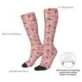 thumbnail image 6 of Fotbe Rose Flowers print Women's Men's Novelty Crew Socks Cotton Socks Knee High Socks for Walking,Running,Nurses,Pregnancy, 6 of 8