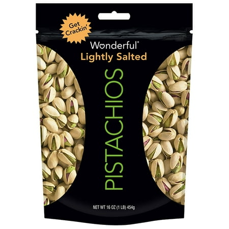 Wonderful Pistachios, Roasted & Lightly Salted, 16 Oz