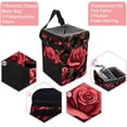 thumbnail image 2 of Rose Mini Trash Can Car Garbage Can Car Trash Can - Foldable with Lid, Leak-Proof, Hanging Storage Bag, 2 of 6