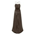 thumbnail image 4 of KaLI_store Dresses for Women 2023 Women's Vintage Midi Dress Lace Embroidery Elegant A-Line Formal Dress with Pocket Brown,M, 4 of 5