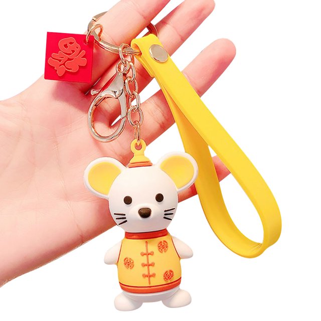 Key Chain Cute Cartoon Mouse Keyring Purse Pendant Bag Charm for Women and Men
