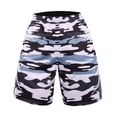 thumbnail image 1 of TFixol Pantalones cortos deportivos para hombre con bolsillos, cintura elástica estampada, secado rápido, 1 of 8