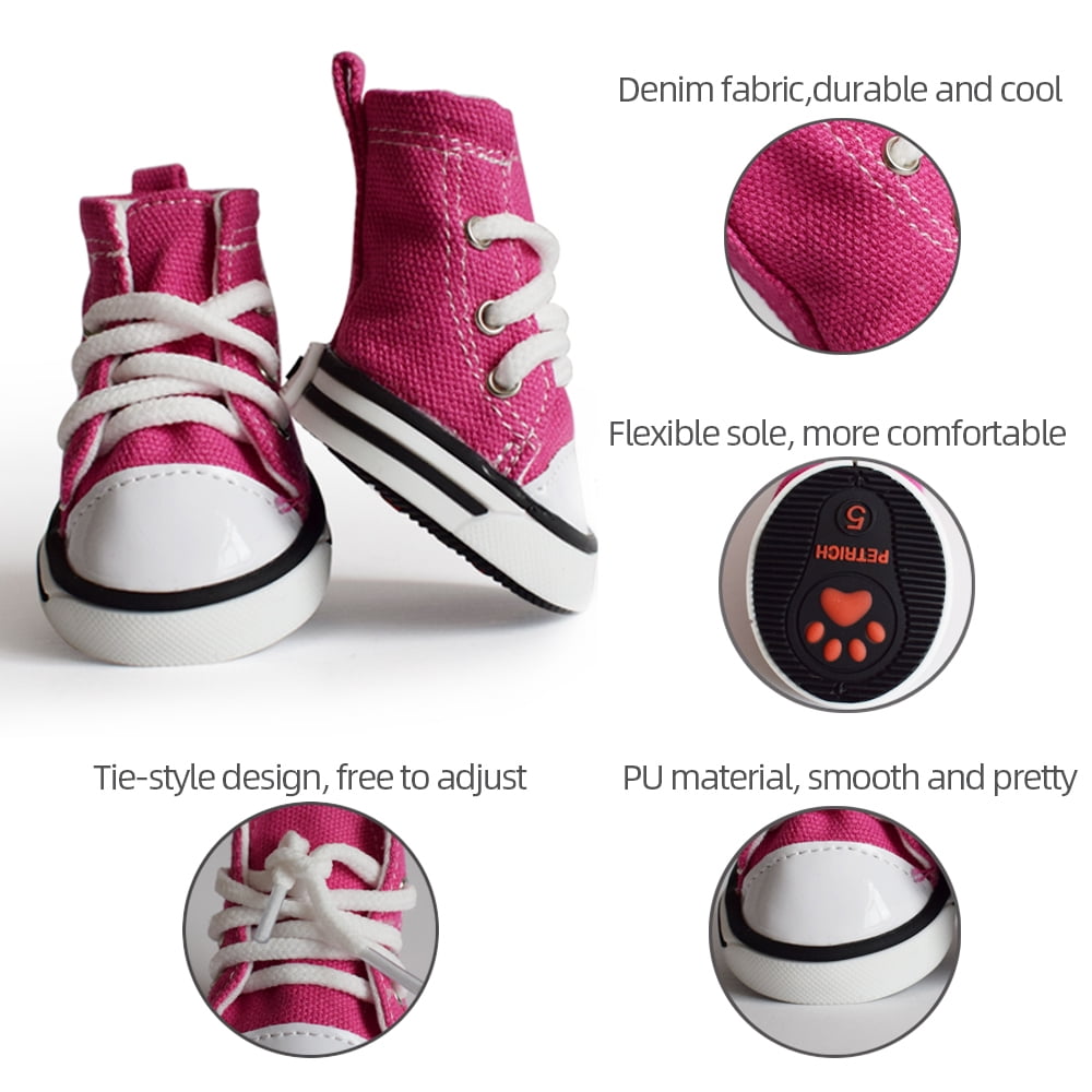 canvas dog shoes