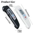 thumbnail image 2 of 1Pc Folding Digital Meat Thermometer,Waterproof Cooking Thermometer for Kitchen,Accurate Instant Read Foldable Food Thermometer with LCD Screen for Cooking,Candy,BBQ,Oven,Grill and Deep Fry(Black), 2 of 4