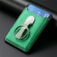 thumbnail image 3 of ELEHOLD Magnetic Wallet with Ring Stand Holder, Card Holder Wallet Compatible with Apple iPhone 15 Pro Max/ 15/ iPhone 14 Pro Max/14 Pro/ iPhone 13 Pro Max [Only Wallet No Case] , Green, 3 of 4