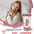 thumbnail image 5 of Cat Gifts for Cat Lovers, Cat Lover Gifts for Women, Gifts For Cat Lovers, Cat Mom Gifts for Women, Funny Crazy Cat Themed Lady Gifts for Girls, Cat Lovers Birthday Gift Stainless Steel Tumbler 20oz, 5 of 6