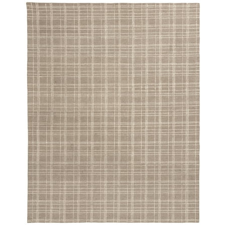 Better Homes & Gardens Beige Plaid Wool Indoor Area Rug  5x7