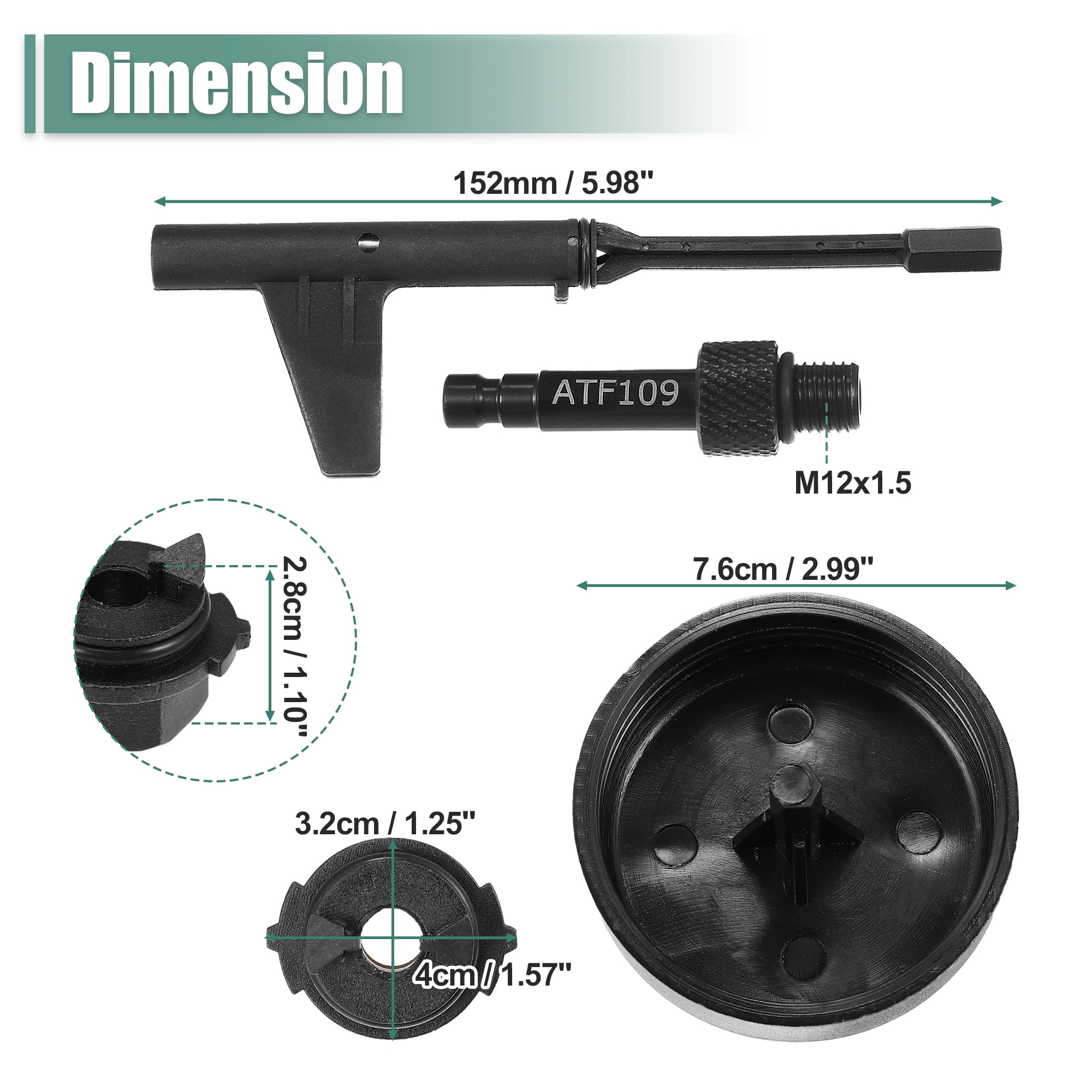 Unique Bargains Transmission Oil Filling Tool Adapter Set For Mercedes Benz 2015