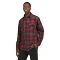 thumbnail image 4 of Chaps Men's & Big Men's Stretch Knit Flannel Button Down Shirt, Sizes S - 2XL, 4 of 6