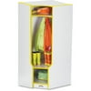 Jonti-Craft Rainbow Accents 3-double Hooks Step Corner Coat Locker