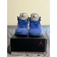 thumbnail image 4 of Ni - ke Air Jordan 5 Blue Suede Men’s Shoe Size 10, 4 of 5