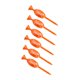 thumbnail image 3 of 6 tees de golf, accesorio de práctica, tee de campo de prácticas, reutilizable, portátil, estable, soporte para pelotas de golf para adultos, regalo Naranja, 3 of 8