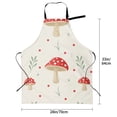 thumbnail image 2 of Kdxio Flat Mushrooms Apron with Pockets Adjustable Kitchen Aprons for Men Women Waterproof Aprons for Cooking,Drawing,Crafting, Baking Household Cleaning, 2 of 8