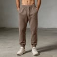 thumbnail image 5 of Xdegoge Men Joggers Pants Elastic Waist Drawstring Fleece Athletic Activewear with Pockets Comfy for Gym Running Workout Casual Lounge Pants, 5 of 7