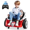 thumbnail image 3 of Joyracer 24V Bumper Car for Kids with Remote Control, 3 Speeds, 24 Volt Ride on Toys Electric Car with Volume Adjustable, Music, Bluetooth, MP3, Horn, Red, 3 of 8