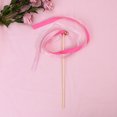 thumbnail image 2 of Masteelf 20Pcs Wedding Birthday Party Silk Lace Ribbon with Bells Streamers Wands Fairy Stick (Rose Red), 2 of 8
