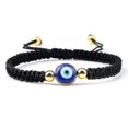 thumbnail image 1 of Evil Eye Braided Bracelet Lucky Red Black Color Thread Couple Chain Handmade, 1 of 1