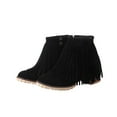 thumbnail image 2 of LSLJS Tassel Boots Women's Comfortable Low Heel and Bare Thickened Warm Short Boot, 2 of 8