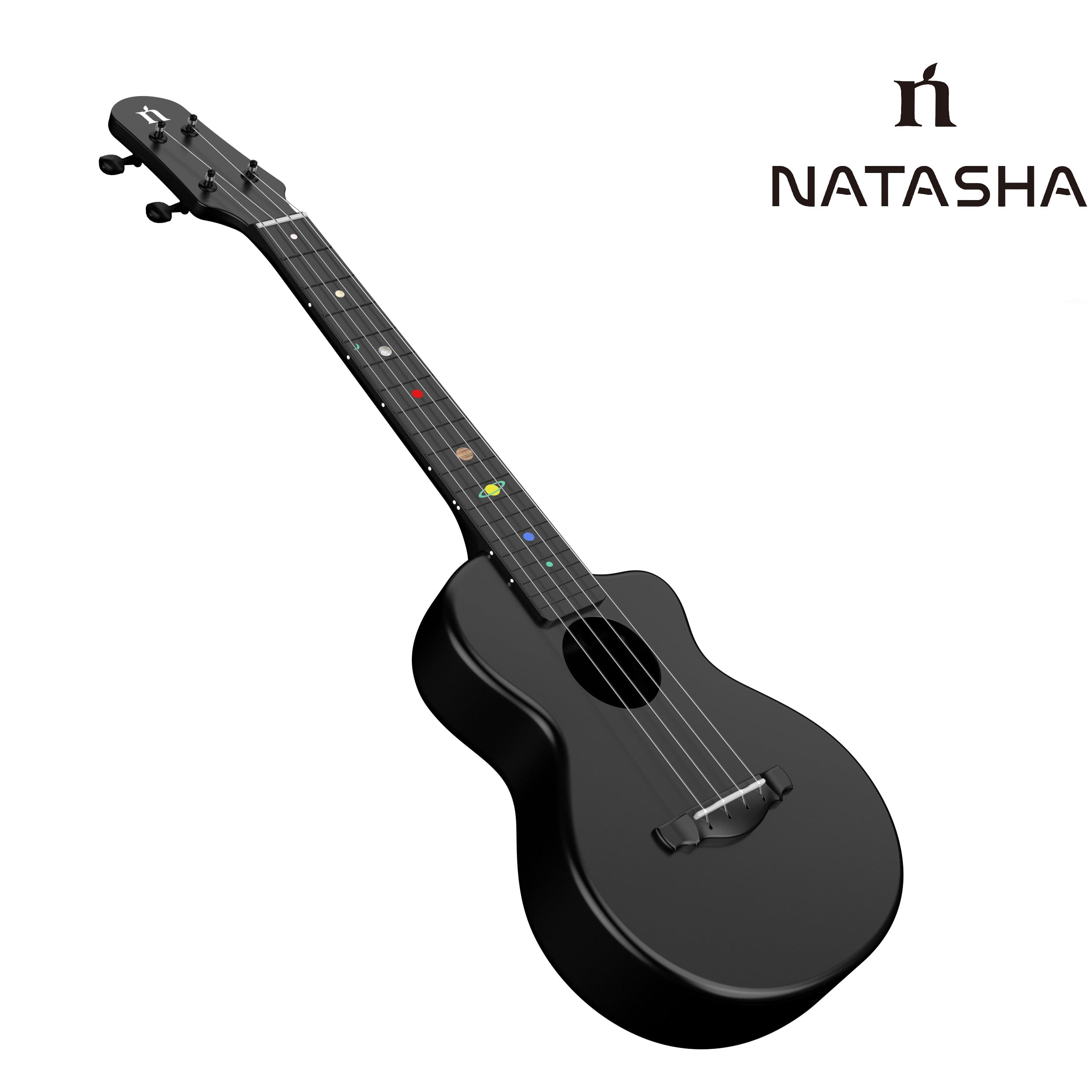 Natasha Asteroid Carbon Fiber 23-inch Ukulele , Travel Ukuleles,Integrated Casting With Carbon Fiber Composite Material, light and portable.