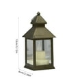 thumbnail image 3 of CQCYD under $5 Small Lanterns Decorative Indoor, Lantern Decor with Timer Flameless Candle, Vintage Farmhouse Outdoor Lanterns, Waterproof Hanging Lantern for Patio, Porch, Entryway, Centerpieces, 3 of 6