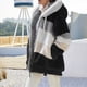 thumbnail image 1 of Chaqueta de gran tamaño para mujer, ropa de calle con capucha y bolsillo de felpa cálida, abrigo holgado para mujer, ropa femenina 2023, 1 of 5