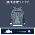 thumbnail image 5 of FORMRS Unisex School Backpack 17" Student Travel Bag with Laptop Compartment, Blue Easter Bunny, 5 of 7