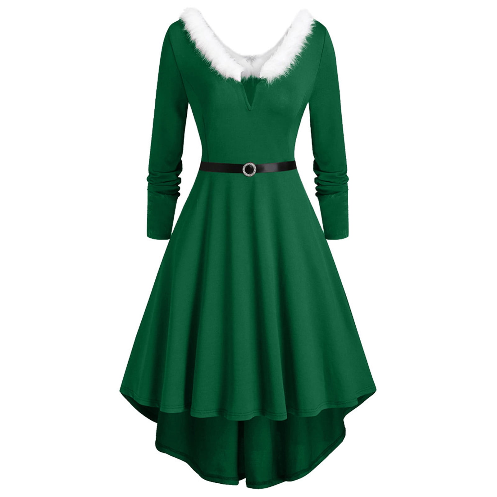 Plus size green christmas dress hotsell