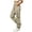Khaki, variant on Vrorvz Cargo Jogger for Womens Drawstring Elastic Waisted Joggers Slim Leg Pant Outdoor Hiking Pants with Pockets