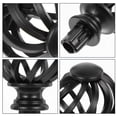 thumbnail image 5 of AURARMLET Embouts de Tringle à Rideaux 2 Pcs Embouts de Tringle à Rideaux Capuchons Plastique Décoration d'Hôtel Noir, 5 of 5