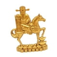 thumbnail image 3 of Kuntesetty Chinese Style Horse Statue Alloy Home Decor for Living Room Cabinet Bookcase 10cmx7cm, 3 of 9