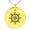 Gold, variant on Stainless Steel Nautical Ship Helm Wheel Compass Engraved Small Medallion Circle Charm Pendant Necklace