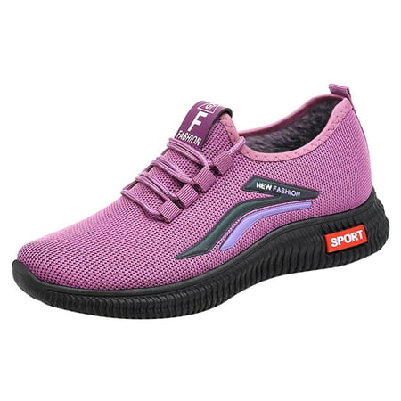 

ZHAGHMIN Women Canvas Shoes Fashionable Autumn And Winter Women Sports Shoes Flat Bottom Non Slip Fly Woven Mesh Short Plush Warm And Comfortable Women S Wedge Sneaker Sneaker Boots For Women Sneake