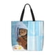 thumbnail image 1 of Easygdp Funny Cat Taking a Bath Bolsa Tote para Mujer, Bolso de Hombro para Trabajo, Playa, Viajes, Compras y Supermercado, 1 of 7