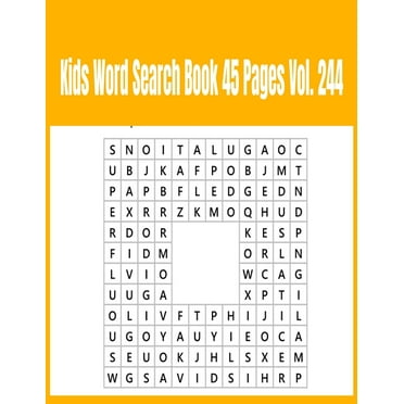 Kids Word Search Book 45 Pages Vol. 244 (Paperback)