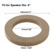 thumbnail image 3 of Unique Bargains 8 piezas universales de 4 pulgadas altavoz subwoofer montaje anillos espaciadores madera maciza beige, 3 of 6